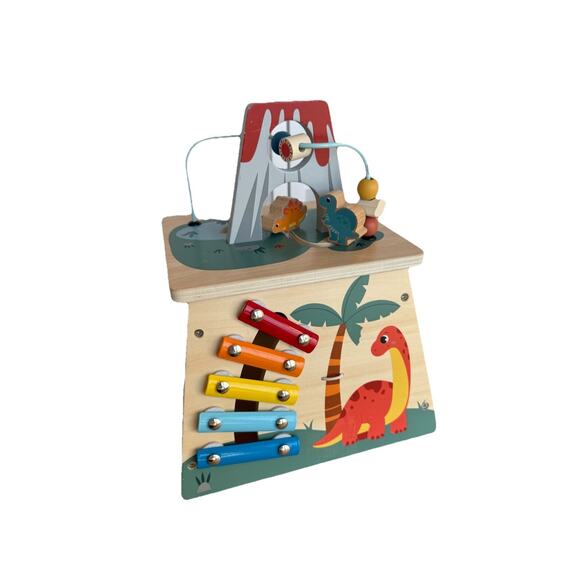 Jarod Dino Dinosaur Shape Sorter Wood Multi Activity Volcano (No Dino Shapes) - Picture 1 of 5